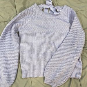 Purple knitted sweater